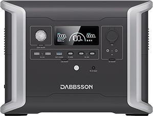 Image du produit Toshiba Dabbsson DBS1300 / station de charge portable / 1200W / 1330 Wh / 2x USB-A / 2x USB-C / écran LCD