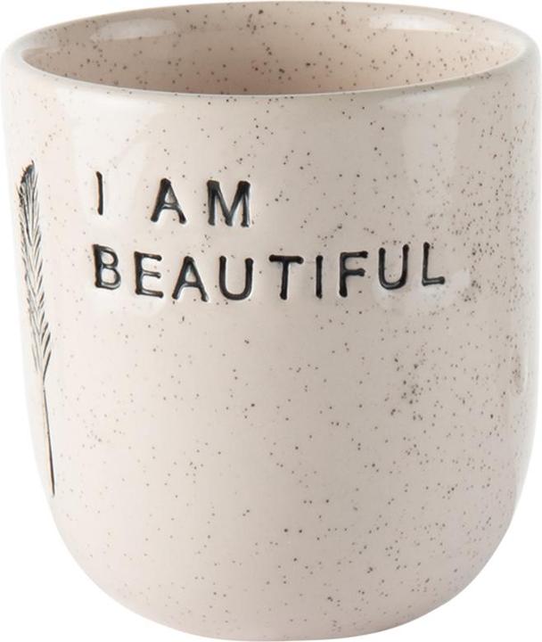 Feeling Good Inside Coffee mug I am beautiful cream 8.5 cm (1x)
