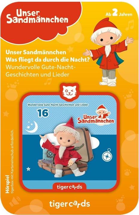 Tigermedia Tigercard Unser Sandmännchen Was fliegt da durch die Nacht? (Deutsch)