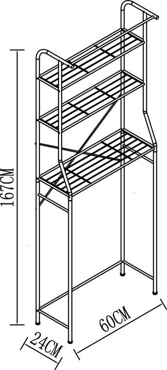 Produktbild VCM Bad WC Toilette Überbau Schrank Tubas