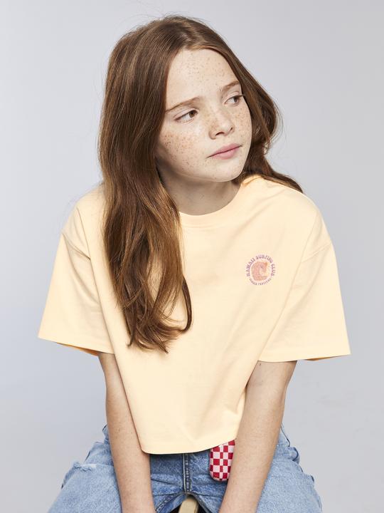 Produktbild Jonen Mädchen Cropped-Shirt mit Surferprint hinten (128)