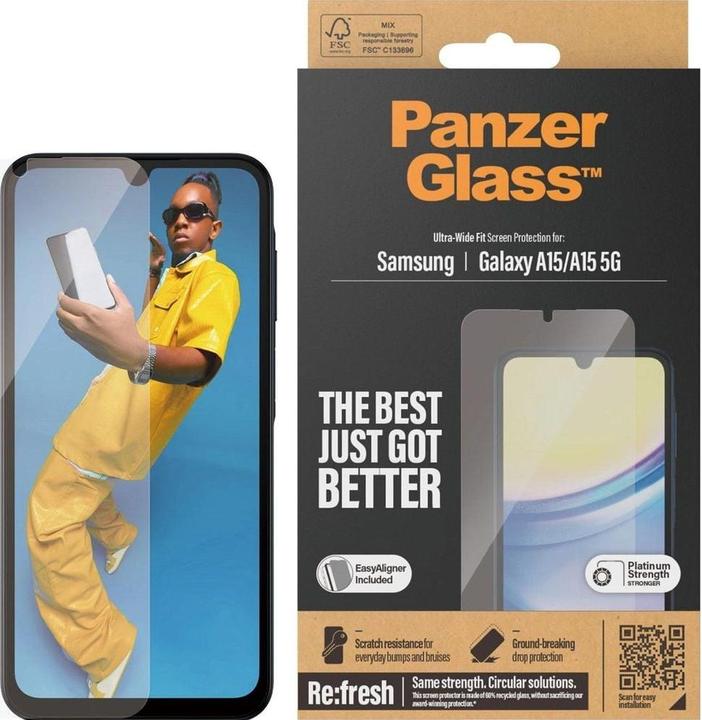 Produktbild PanzerGlass Ultra-Wide Fit (1 Stück, Samsung Galaxy A15 5G, Samsung Galaxy A15)