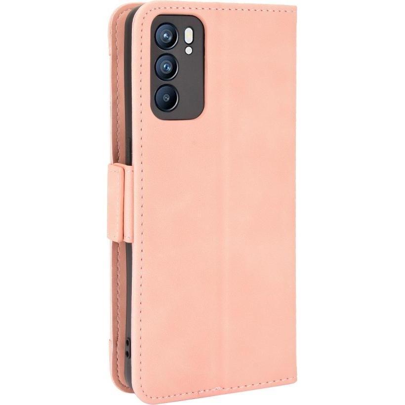 Thumbnail - Cover-Discount OPPO Reno6 - Etui mit vielen Kartenfächer rosa (Oppo Reno 6), Smartphone Hülle, Rosa