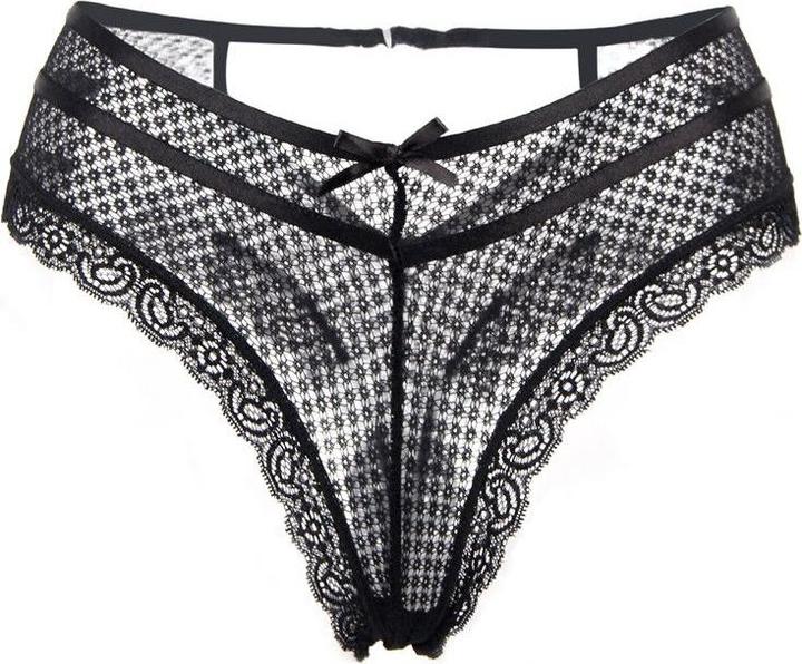Actual product image Christine Le Duc Racy thong- Black (XS)