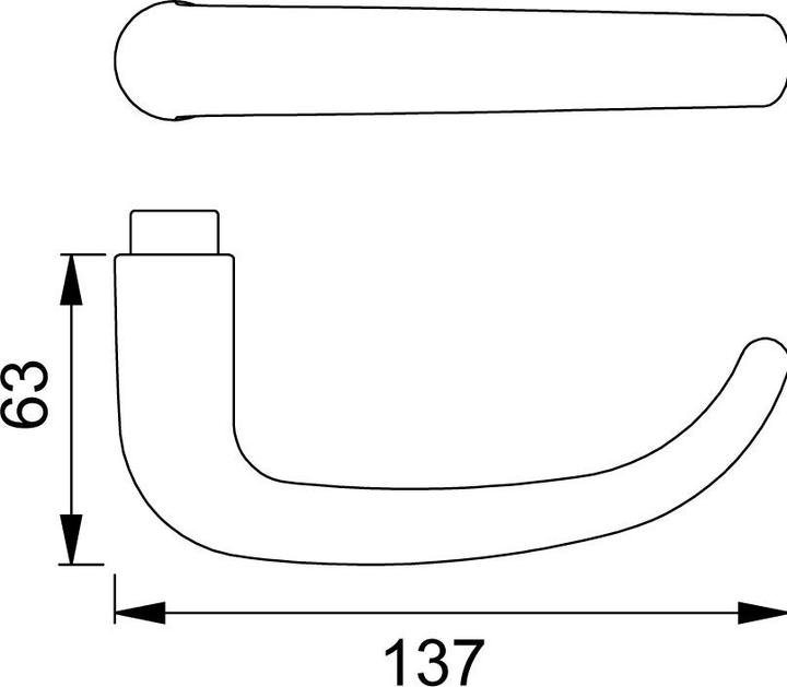 Image du produit Hoppe Garnitures de béquilles 1301/42KV/42KVS San Francisco (Poignée de porte)