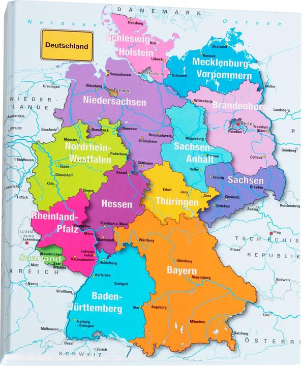 Produktbild Pagna Ringbuch 2-Ringe Deutschland 3,8 cm DIN A4 (A4, 35 mm, 1 Stk.)