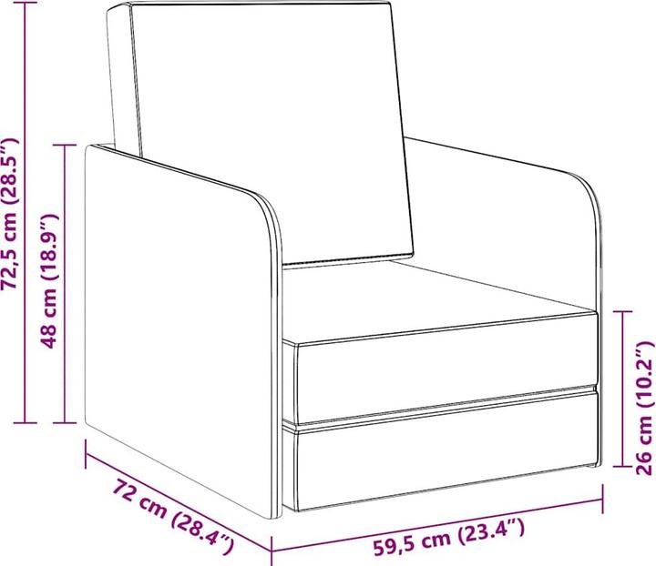 Produktbild vidaXL Schlafsessel