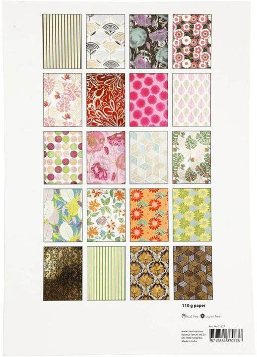 Actual product image Creativ Company Handmade paper A4 20 sheets, multicoloured (110 g/m², 20x)