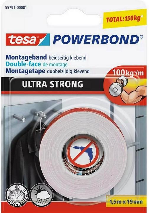 Immagine prodotto tesa Nastro di montaggio biadesivo Powerbond ULTRA STRONG (19 mm)