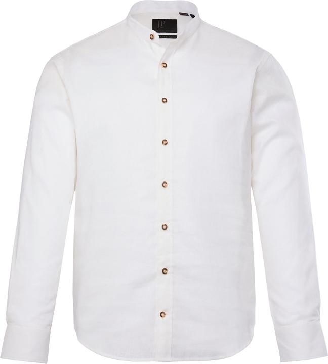 Produktbild JP1880 Trachtenhemd, Langarm, Leinenmix, Stehkragen, Modern Fit (XXL)