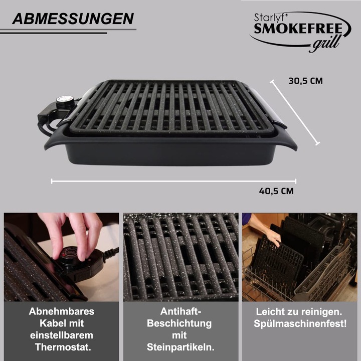 Actual product image Starlyf Smokefree Grill