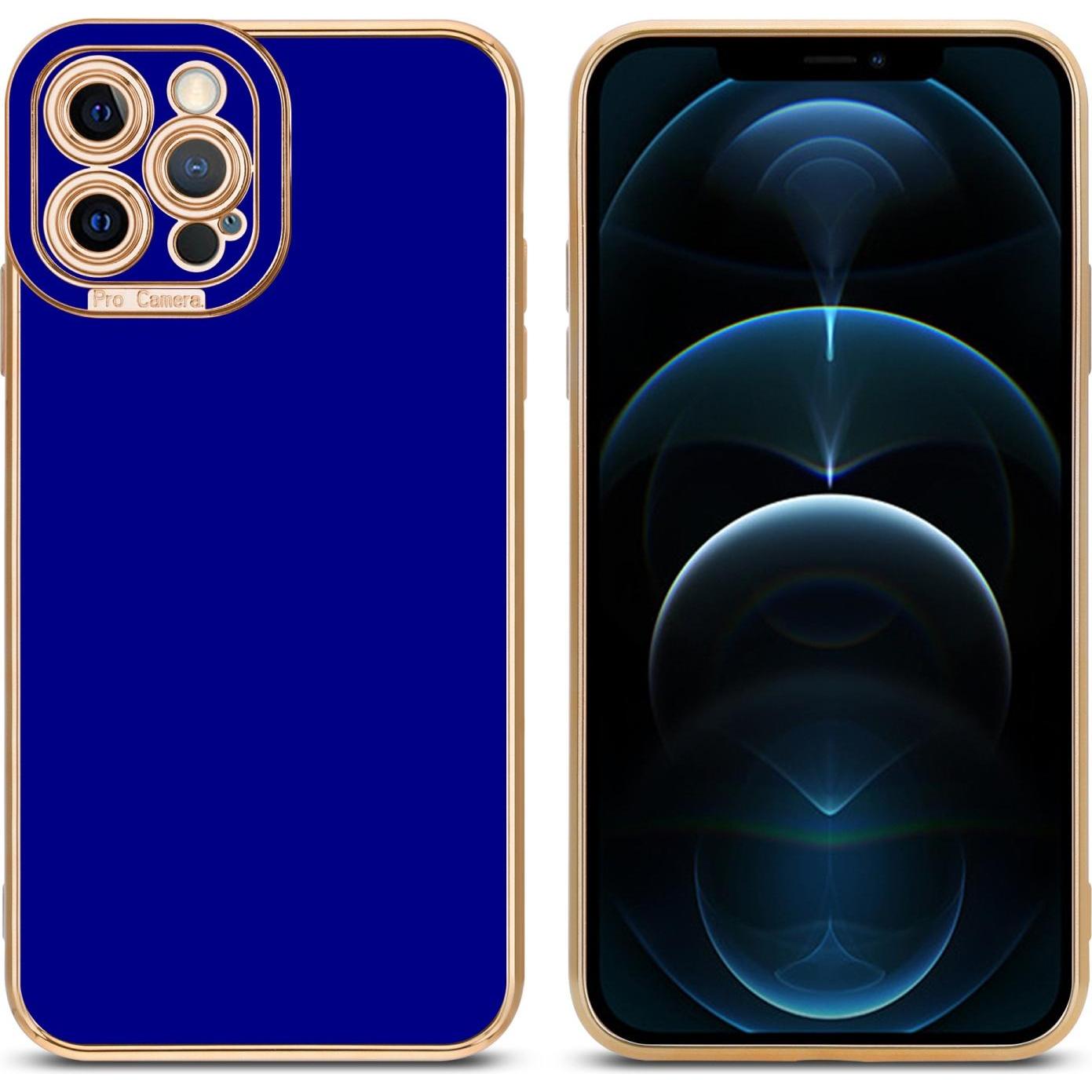 Thumbnail - Cadorabo TPU Hülle mit Kameraschutz für Apple iPhone 12 PRO (Apple iPhone 12 Pro), Smartphone Hülle, Blau