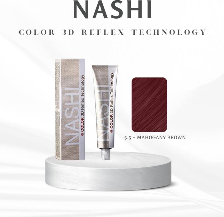 Immagine prodotto Nashi Color 3D Reflex Technology Haarfarbe (5,5 - Marrone mogano)