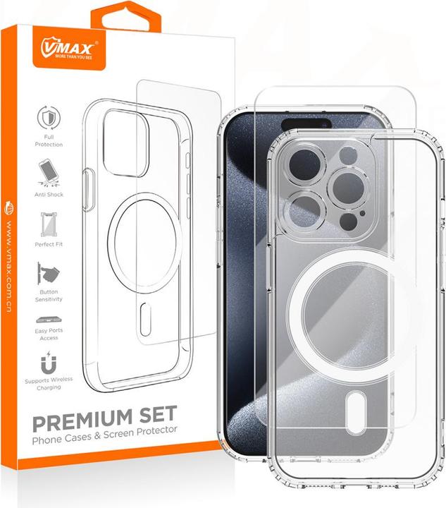 Actual product image Vmax set Mag case + glass 2,5D premium for iPhone 14 Pro 6,1" (Apple iPhone 14 Pro)