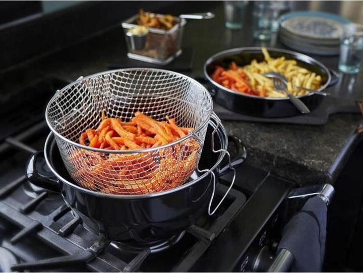 Produktbild Baumalu Fritteuse Emaillierter Edel (Bratpfanne, Edelstahl)