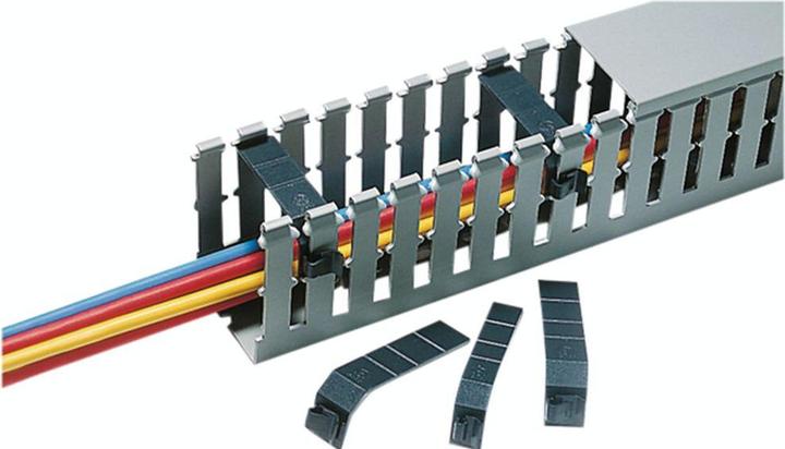 Actual product image HellermannTyton Wire retaining clip, polyamide 6.6 (PA6.6), black