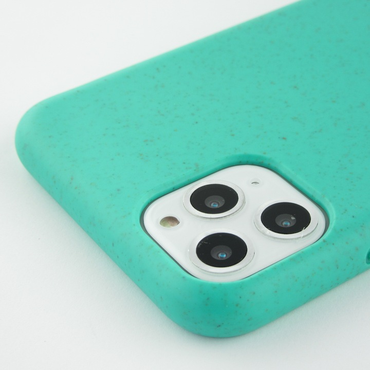 Actual product image Bioka Cover Biodegradable Eco-Friendly Compostable Turquoise (Apple iPhone 11 Pro Max)