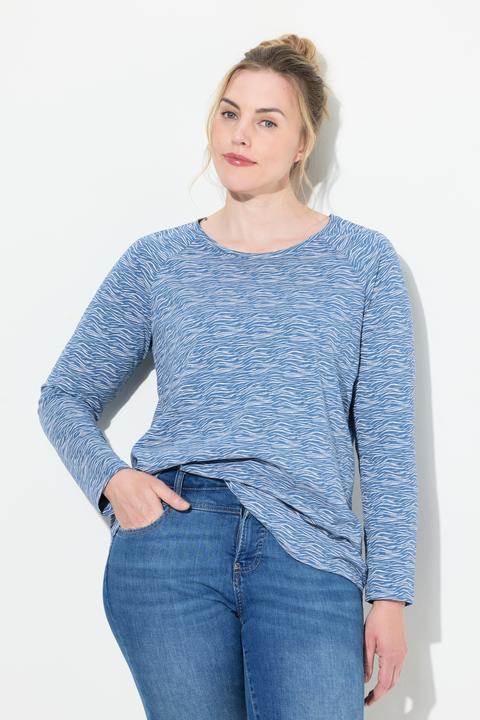 Image du produit Laurasøn T-shirt à col rond et manches longues, manches raglan, OEKO-TEX (L)