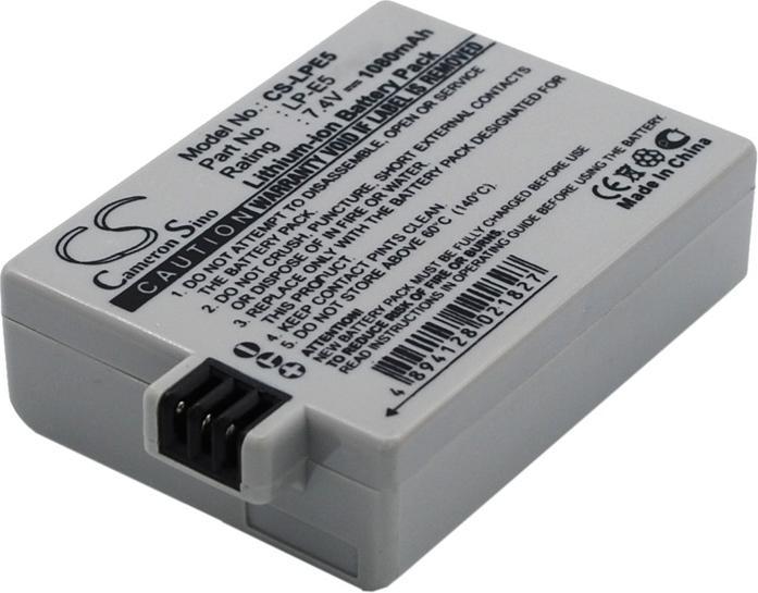 Produktbild GreenCell Batteri for Canon LP-E5 EOS 450D 500D 1000D etc., 7.4V 1500mAh (Kamera Akku)