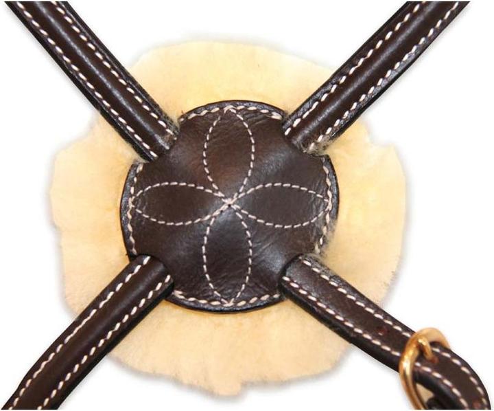 Actual product image HFI Master Anatomical Mexican double-breasted snaffle bridle