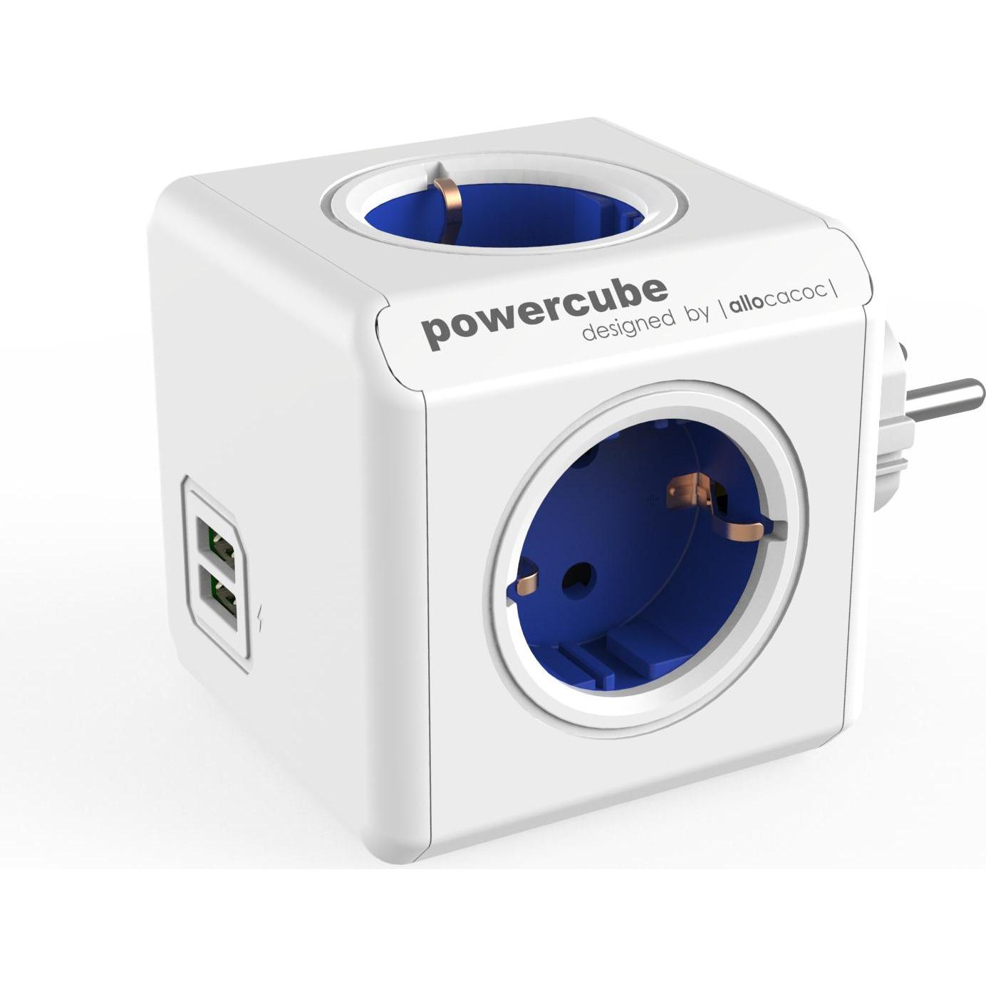 Allocacoc, Steckdosenleiste, PowerCube Original USB Type F für Extended Cubes (4 x, CEE 7/4)