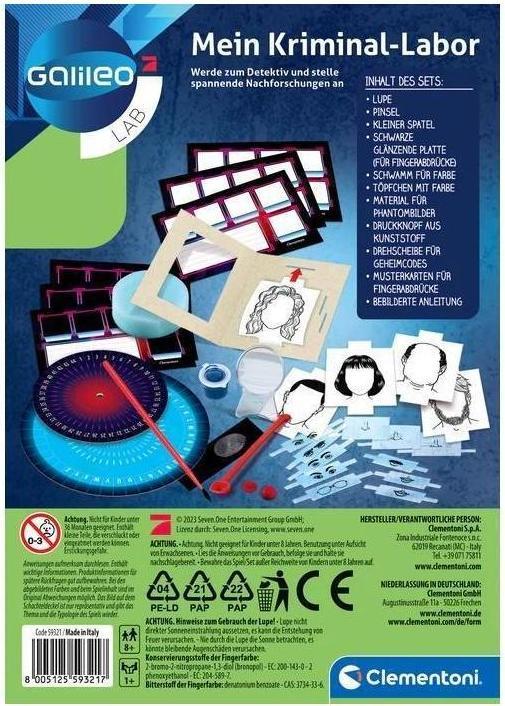 Immagine prodotto Clementoni Il mio laboratorio criminale IT