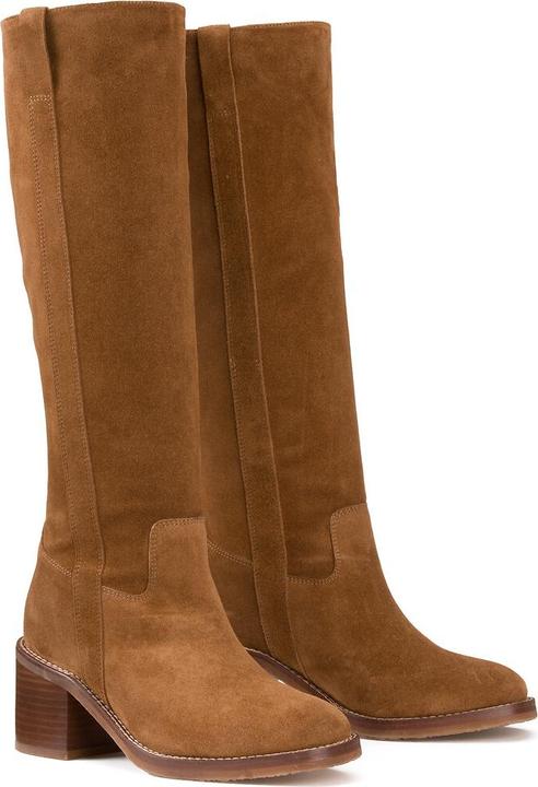 Produktbild La Redoute Collections Stiefel aus Veloursleder (41)