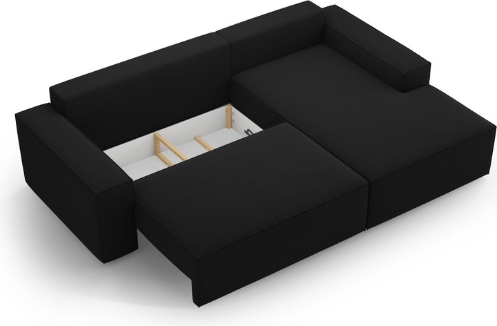 Actual product image Micadoni Right Corner Sofa With Bed Function And Box, "Jodie", 3 Seats, 246x151x86 Made in Europe (Corner sofa)