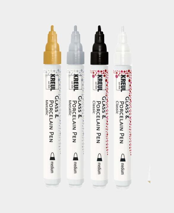 Immagine prodotto Kreul Penna in vetro e porcellana (Multicolore, 4 mm, 4 x)