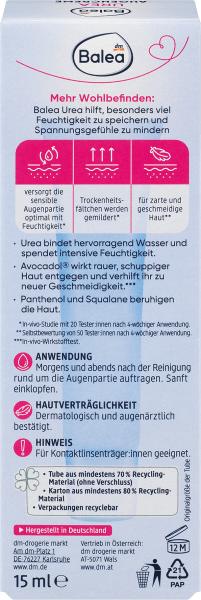 Actual product image dm Balea 10% urea (Eye Care Cream, 15 ml, Day + Night)