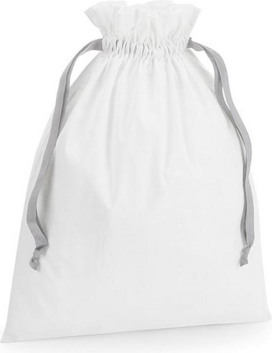 Actual product image Westford Mill Ribbon Cotton Drawstring Gift Bag