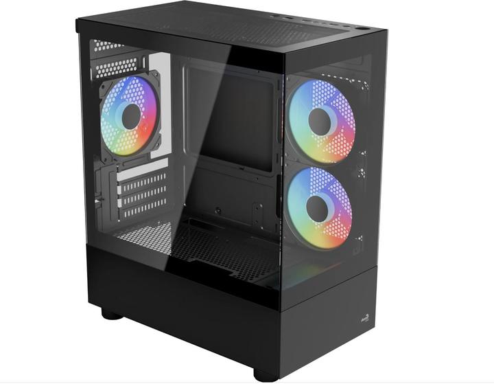 Actual product image AeroCool Viewport Mini-G-BK-v4 ARGB (schwarz, Tempered Glass x 2) (Micro ATX (mATX), Mini-ITX)