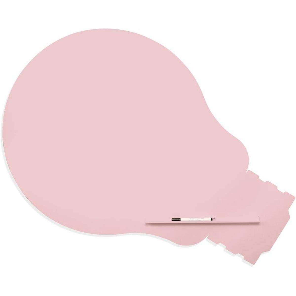 Rocada, Präsentationstafel, Symbol-Tafel Skinshape Glühbirne lackiert 75x115cm RAL 490-1 rosa (75 x 115 cm)