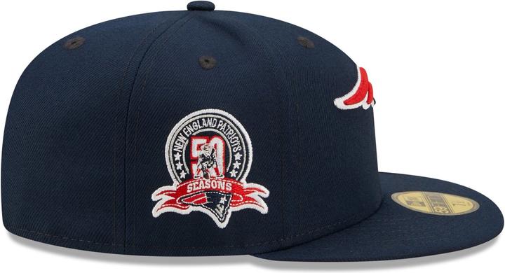 Actual product image New Era 59Fifty Fitted Cap - New England Patriots 50 Years (6 7/8)