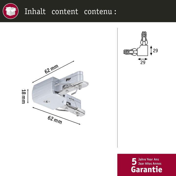 Actual product image Paulmann URail L-connector