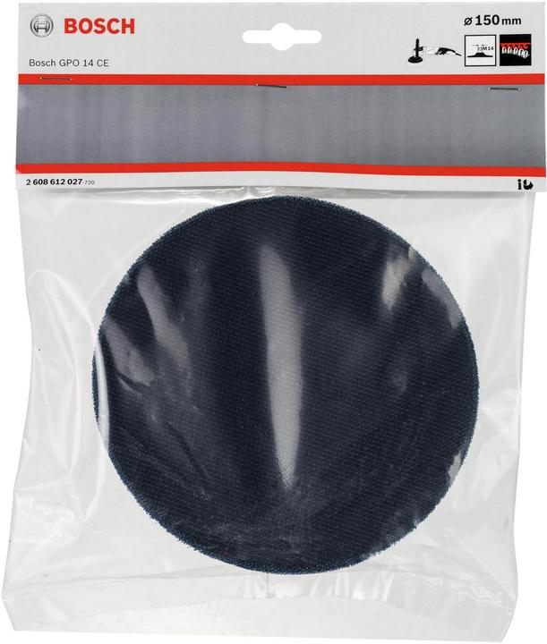 Actual product image Bosch Professional Zubehör Backing pad M 14, Ø 150 mm, with Velcro fastening system