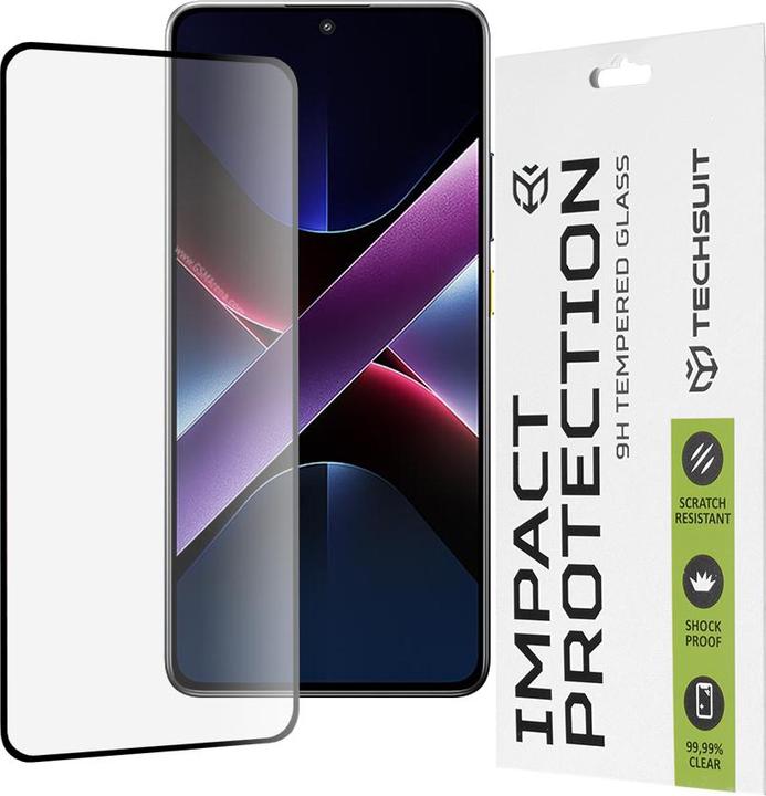 Actual product image Techsuit - 111D Full Cover / Full Glue Glass - Xiaomi Poco X7 Pro - Black (Xiaomi Poco X7 Pro)