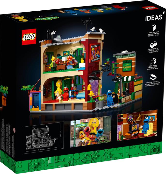 Actual product image LEGO Ideas End-Of-Live Set 123 Sesamstrasse - 21324 NEU! Teile 1367x (21324, LEGO Ideas)