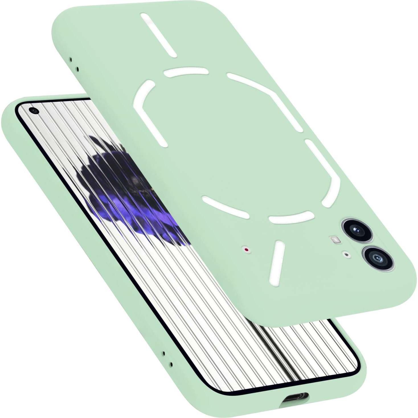 Cadorabo TPU Hülle für Nothing Phone (1) Liquid (Nothing Phone (1)), Smartphone Hülle, Grün