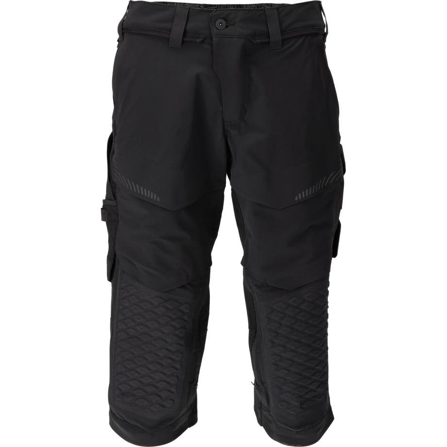 Mascot, Mundschutz, Stretch ¾-Hose m. Knietaschen schwarz, Gr.C54