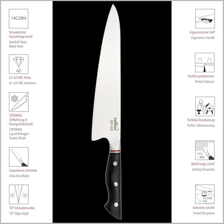 Actual product image Culilux Kobe 2.0 Kochmesser (24 cm)