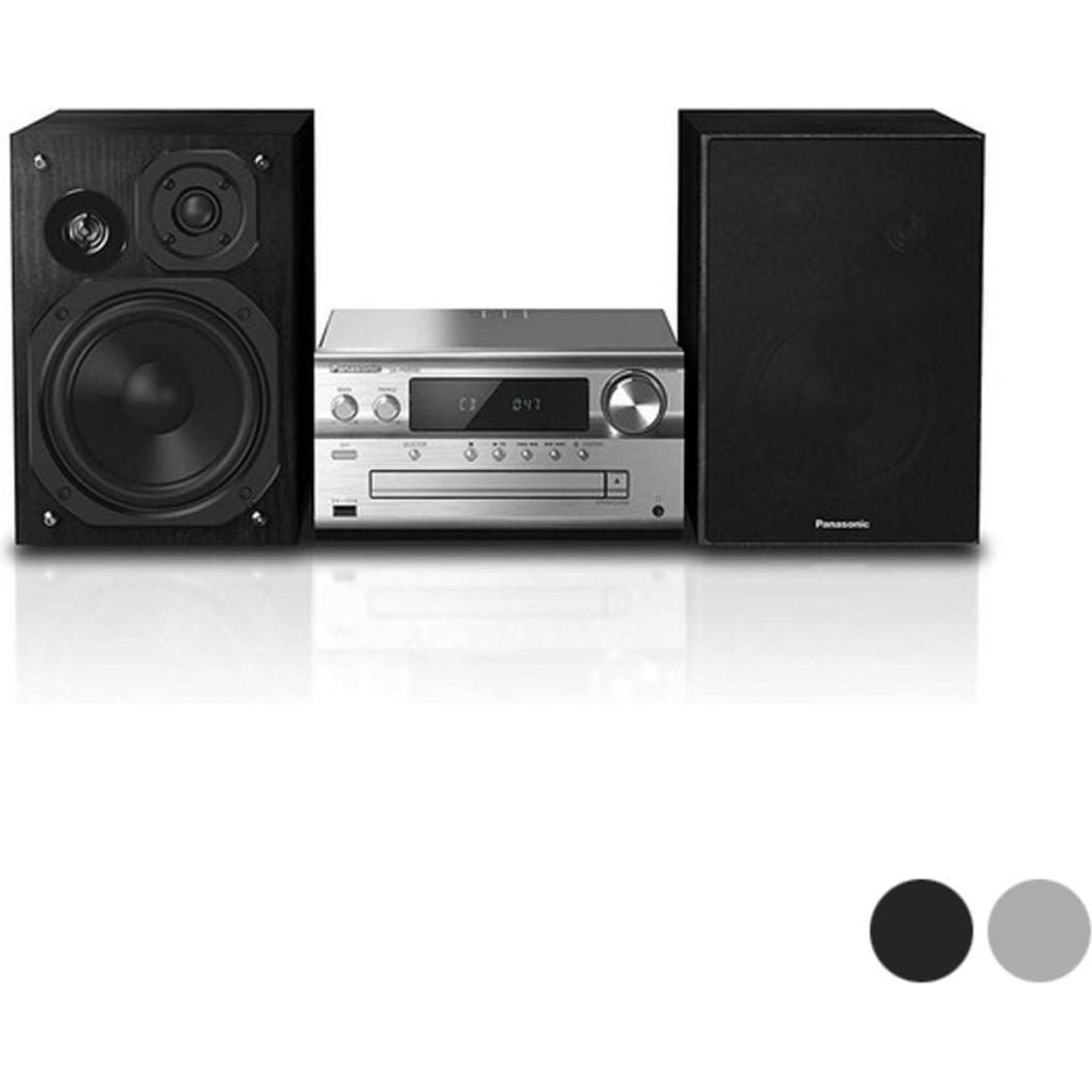 Panasonic SC-PMX90 (Bluetooth, CD Player, 2x 60 W), Stereoanlage, Silber