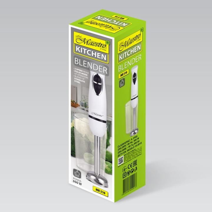 Actual product image Maestro MR510 Blender Cooking Blender Black White 300 W