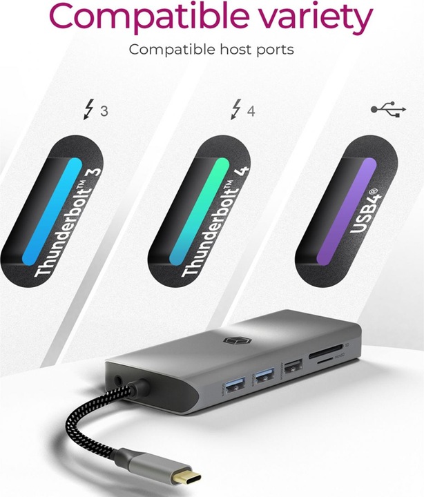 Produktbild Icy Box Dockingstation 12-in-1 USB Type-C (USB-C, 12 Ports)