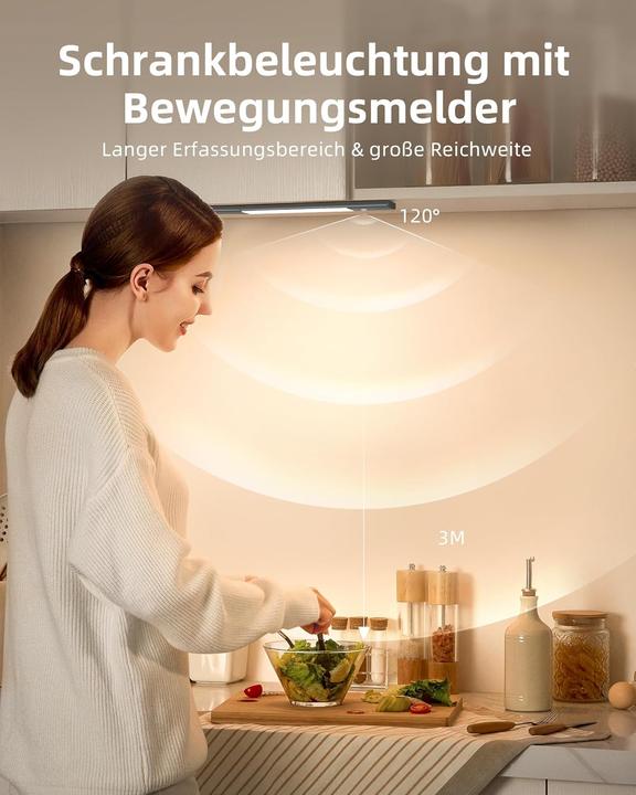 Immagine prodotto Ezvalo Kabellose LED-Unterbauleuchten mit Bewegungsmelder