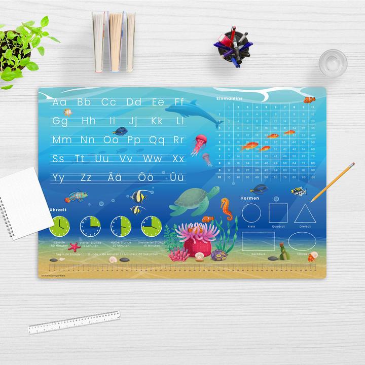 Produktbild CoverYourDesk Unterwasser ABC + Einmaleins (60 x 40 cm)