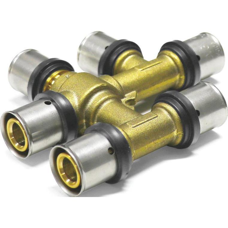 Thumbnail - Sanpro, Rohrverbindungstechnik, THPRESS Pressfitting kreuzungsfreies T-Stück TH Kontur 20x2 - 20x2 - 20x2 (T-Verbindung)