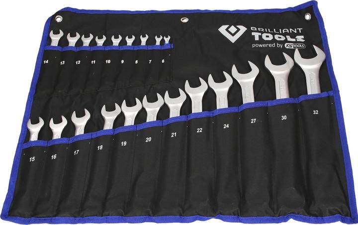 Brilliant Tools Chiave combinata, 21 pezzi. (19 mm, 8 mm, 10 mm)
