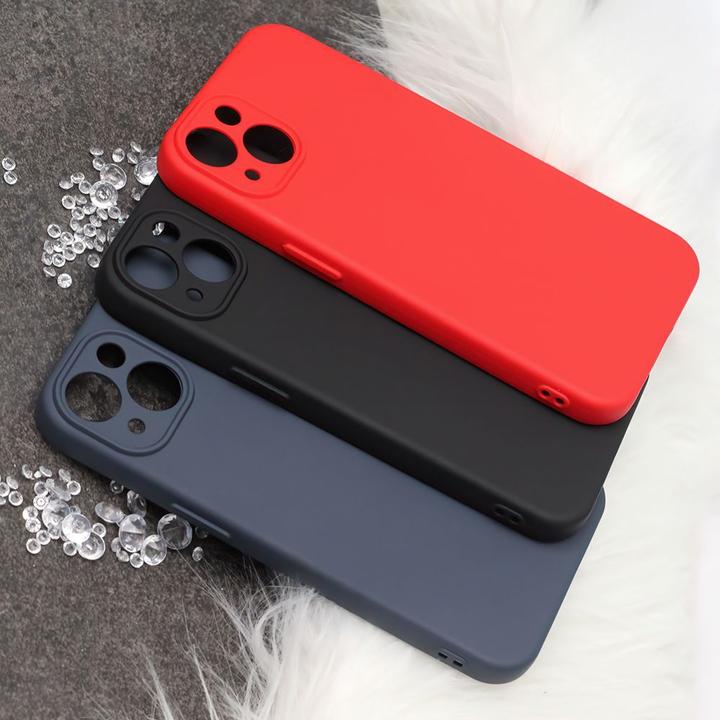 Actual product image OEM Silicon Box case for iPhone 17 red (Apple iPhone 17)