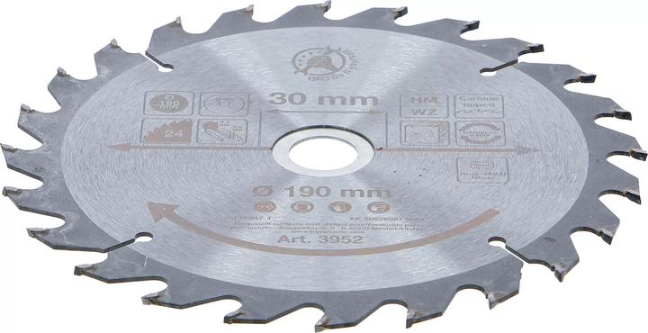 Actual product image BGS Carbide Tipped Circular Saw Blade Ø 190 x 30 x 2.5 mm 24 teeth